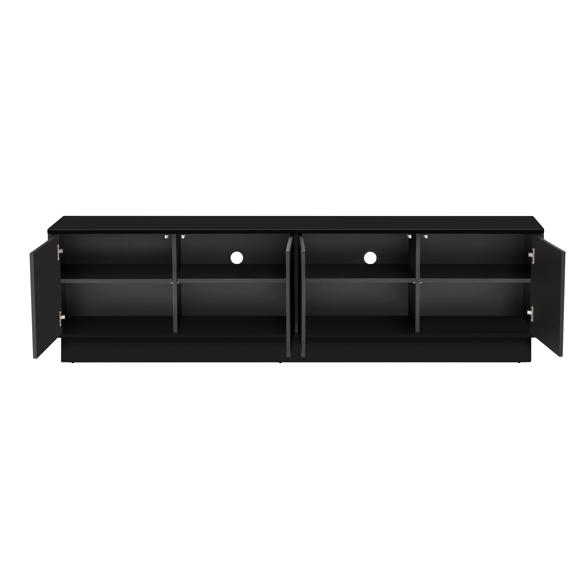 U-Can 4-Door Wave Cabinet with LED Accent.
