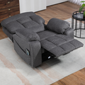 LuxQuad Lay Flat Lift Chair, 25.5 Inch Wide Seat, The First 4 Motors Lift Chair, Grey (FREE 2 Years Warranty)