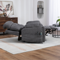 LuxQuad Lay Flat Lift Chair, 25.5 Inch Wide Seat, The First 4 Motors Lift Chair, Grey (FREE 2 Years Warranty)