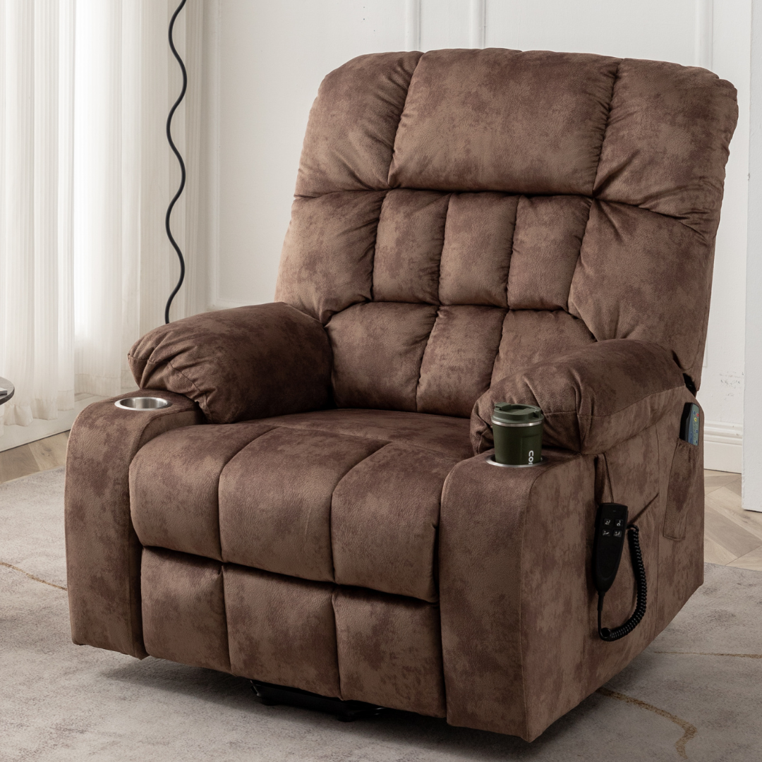 Bulkyriser backup battery lift recliner