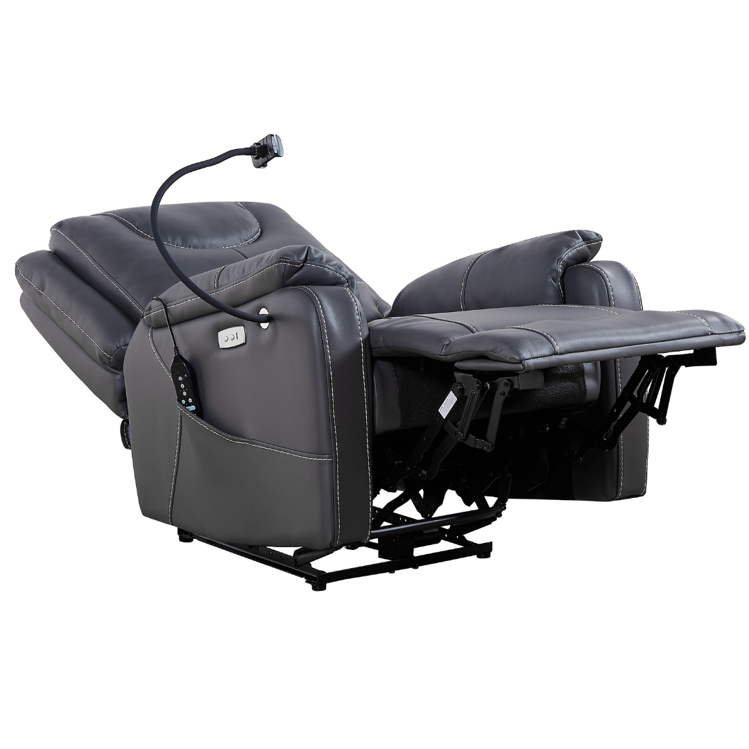 CloudFloat Recliner Chair with Heat and Massage, 139 Degree True Zero Gravity, with Heat and Massage Faux Leather Black (FREE Eye Massager).