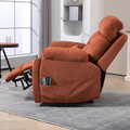LuxQuad Lay Flat Lift Chair, 25.5 Inch Wide Seat, The First 4 Motors Lift Chair, Sunset Rose (FREE 2 Years Warranty)