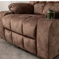 Bulkyriser 2.0 Lay Flat Lift Chair, 25.6 Inch Wide Seat 73.2 Inch Length, Dual Motors, Brown (FREE 2 YEARS WARRANTY)