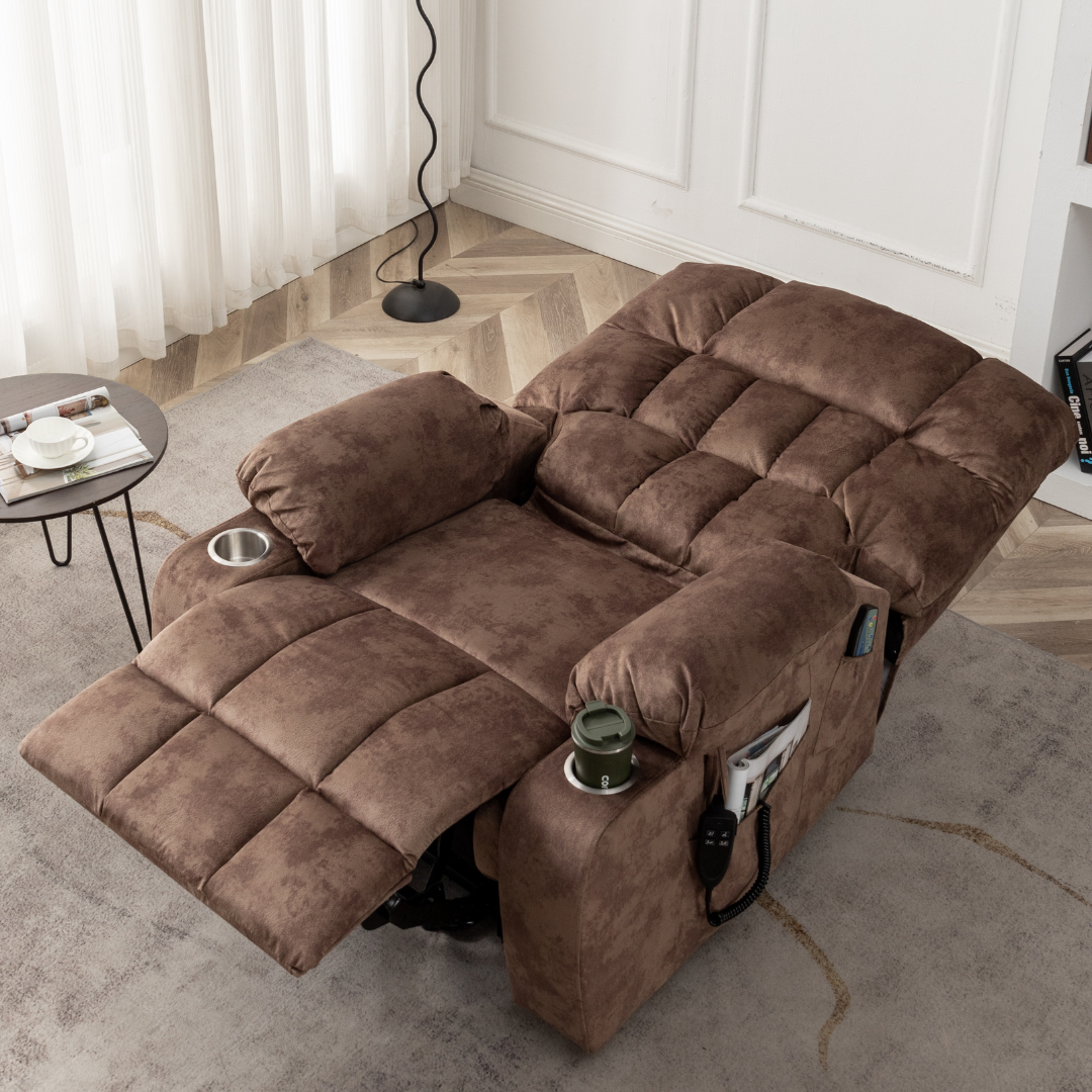 Bulkyriser 2.0 Lay Flat Lift Chair, 25.6 Inch Wide Seat 73.2 Inch ...