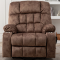Bulkyriser 2.0 Lay Flat Lift Chair, 25.6 Inch Wide Seat 73.2 Inch Length, Dual Motors, Brown (FREE 2 YEARS WARRANTY)