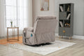 Castle 2.0 Lay flat Lift Chair, 26 Inch Wide Seat 71.5 Inch Length, Dual Motors, With Back Up Battery Light Brown ‪(FREE 2 Years Warranty)