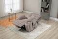 Castle 2.0 Lay flat Lift Chair, 26 Inch Wide Seat 71.5 Inch Length, Dual Motors, With Back Up Battery Light Brown ‪(FREE 2 Years Warranty)
