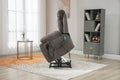 Castle 2.0 Lay flat Lift Chair, 26 Inch Wide Seat 71.5  Inch Length, With Back Up Battery, Dark Gray ‪(FREE 2 Years Warranty)