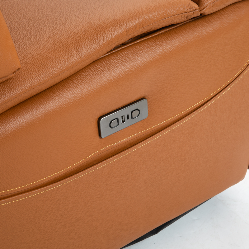 ComfortCraft Leather Recliner - Orange.