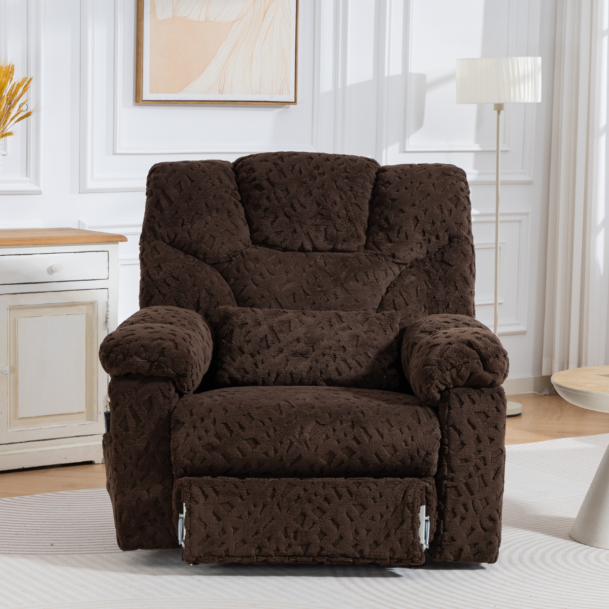 AirCell Massage Lift Chair – 28 Inch Wide Seat, 500-LBS Capacity with Extended Footrest