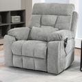 Castle 2.0 Lay flat Lift Chair, 26 Inch Wide Seat 71.5 Inch Length, Dual Motors and Hidden Cups Holder, Gray (FREE 2 YEARS WARRANTY)