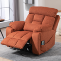 LuxQuad Lay Flat Lift Chair, 25.5 Inch Wide Seat, The First 4 Motors Lift Chair, Sunset Rose (FREE 2 Years Warranty)