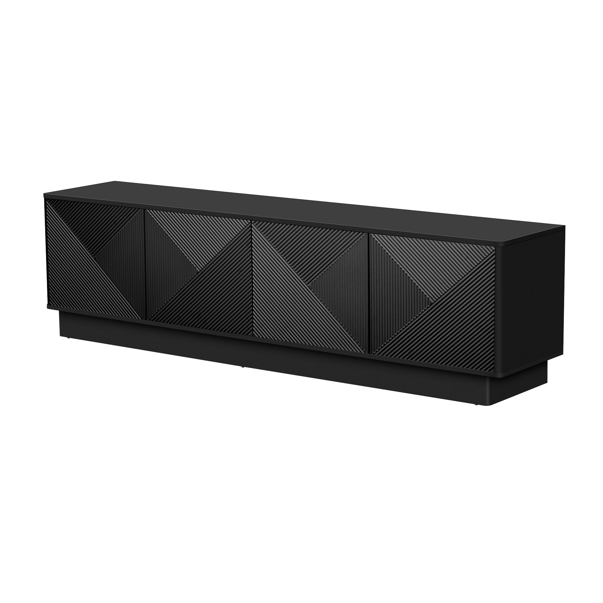U-Can 4-Door Wave Cabinet with LED Accent.
