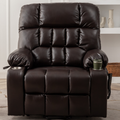 Bulkyriser 2.0 Lay flat Lift Chair, 25.6 Inch Wide Seat 73.2 Inch Length, Dual Motors, Dark Brown (FREE 2 YEARS WARRANTY)