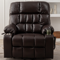 Bulkyriser 2.0 Lay Flat Lift Chair, 25.6 Inch Wide Seat 73.2 Inch Length, With Back Up Battery, Dark Brown (FREE 2 YEARS WARRANTY)