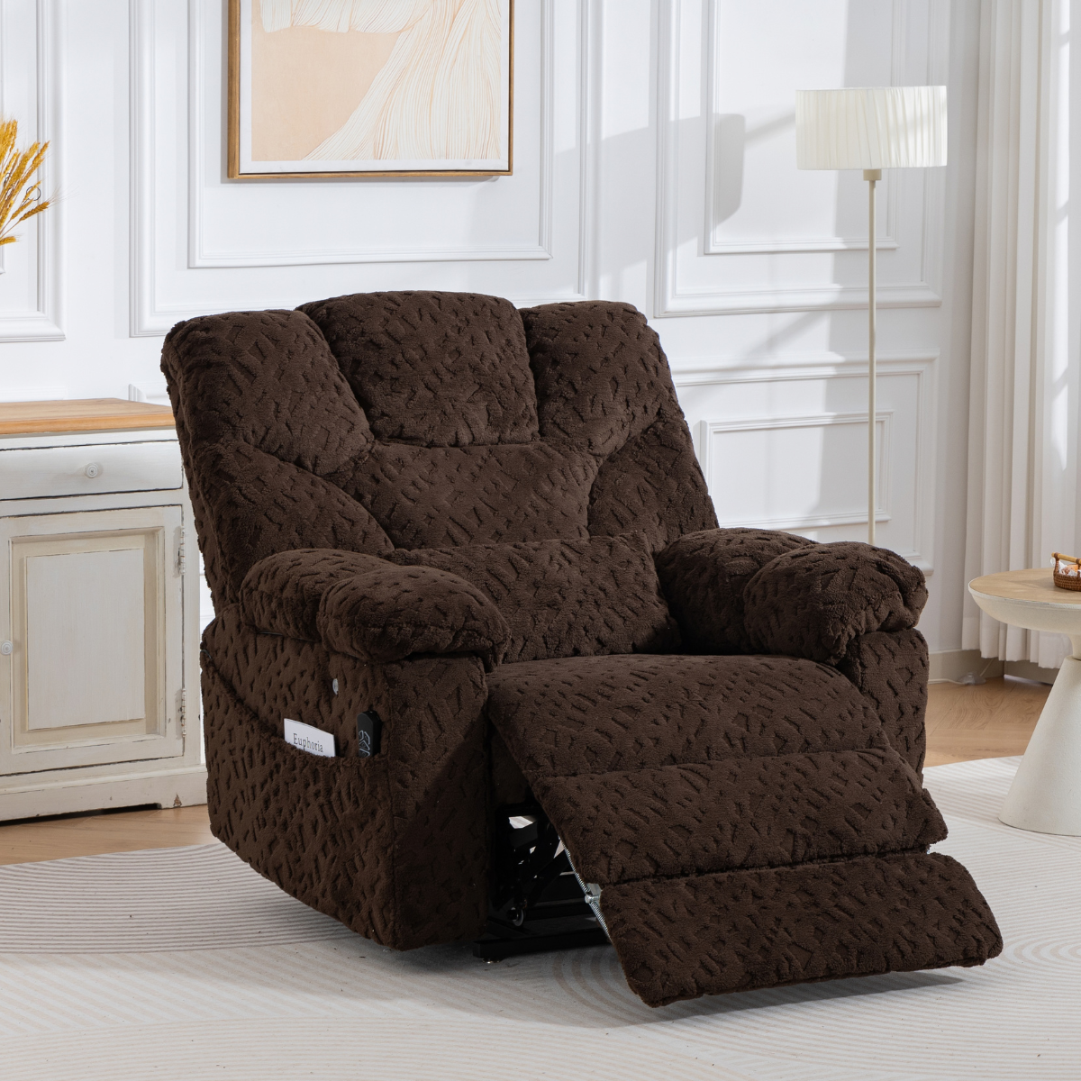 AirCell Massage Lift Chair – 28 Inch Wide Seat, 500-LBS Capacity with Extended Footrest