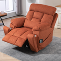 LuxQuad Lay Flat Lift Chair, 25.5 Inch Wide Seat, The First 4 Motors Lift Chair, Sunset Rose (FREE 2 Years Warranty)