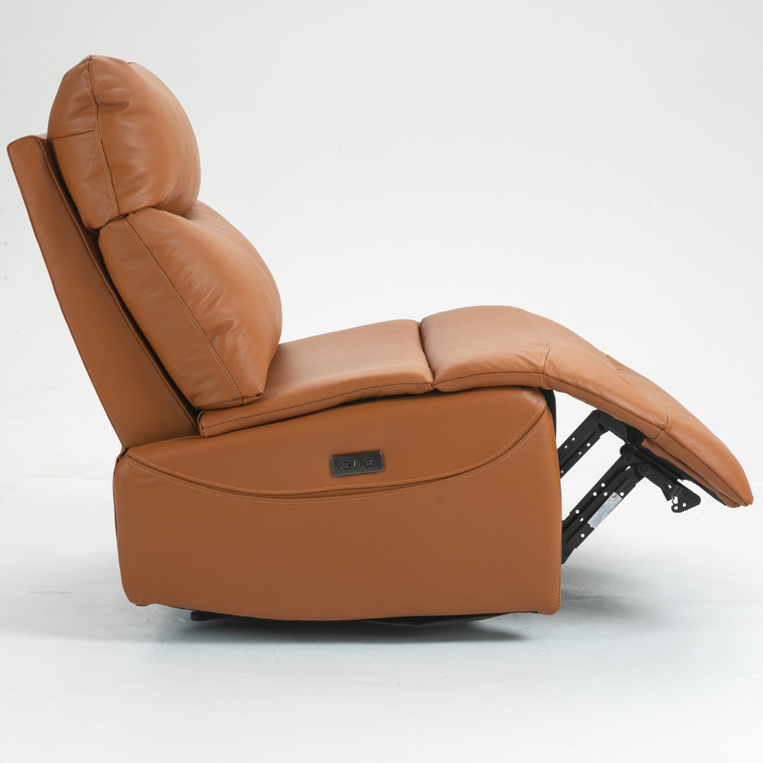ComfortCraft Leather Recliner - Orange.