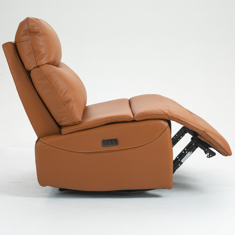 ComfortCraft Leather Recliner - Orange