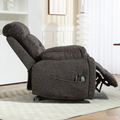 LuxQuad Lay Flat Lift Chair, 25.5 Inch Wide Seat, The First 4 Motors Lift Chair, Dark Grey (FREE 2 Years Warranty).