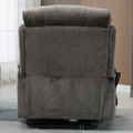 Knight Lay Flat Lift Chair, 24.8 Inch Wide Seat 74.8 Inch Length, Dual Motors, Wireless Charging Side Table, Light Grey ‪(FREE 2 Years Warranty)