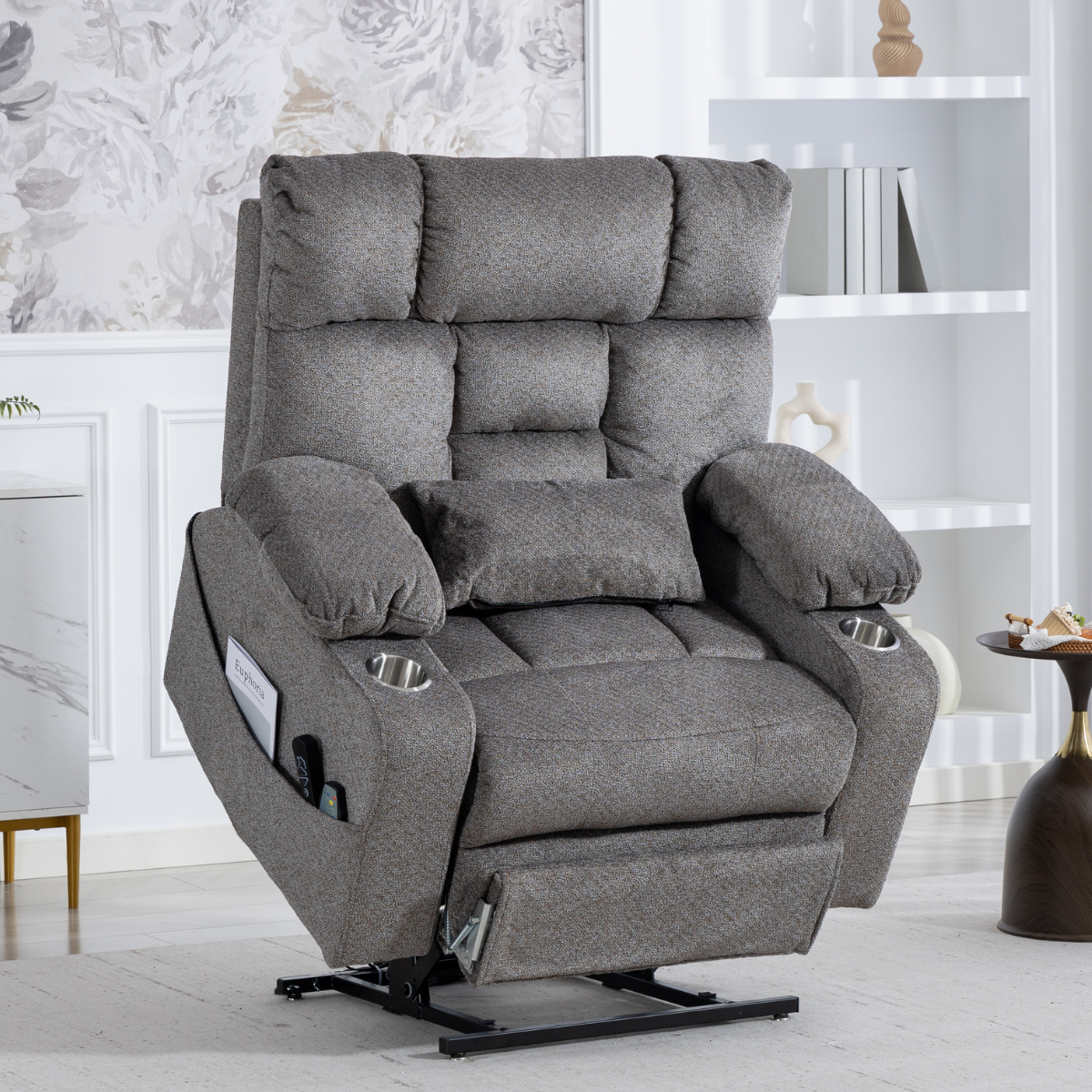 Atlas Lift Chair - 500 Lbs Big & Tall Dual Motors with Foot Rest Extension.