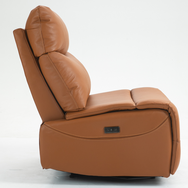 ComfortCraft Leather Recliner - Orange
