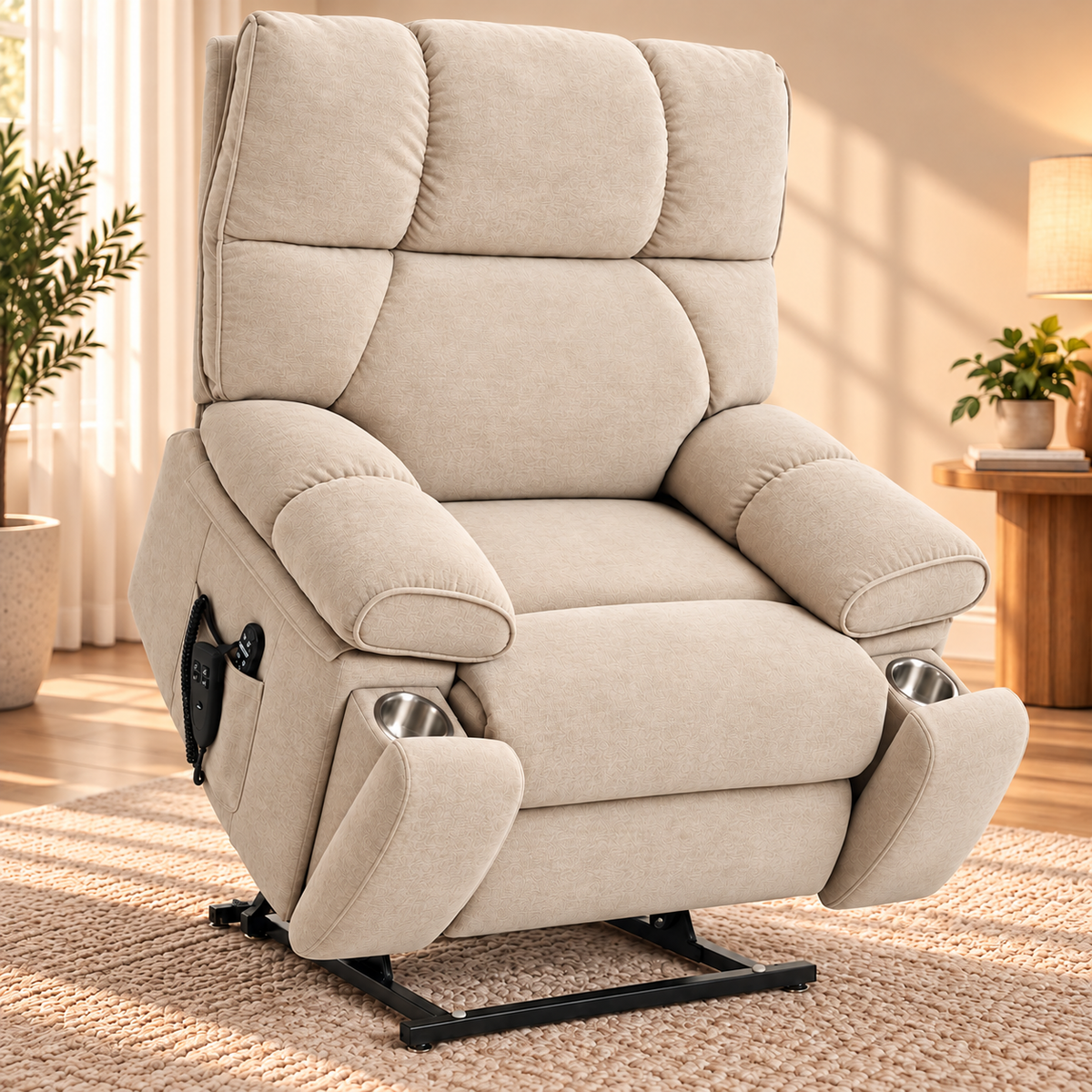 NestingCloud 2.0 Oversized Dual-Motor Power Lift Recliner Chair with Heat & Massage