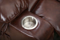 BulkyRiser Lift Chair for Big, 25 Inch Wide Seat with Back Up Battery, with Cup Holder,  Brown (FREE CPS 2 years insurance)