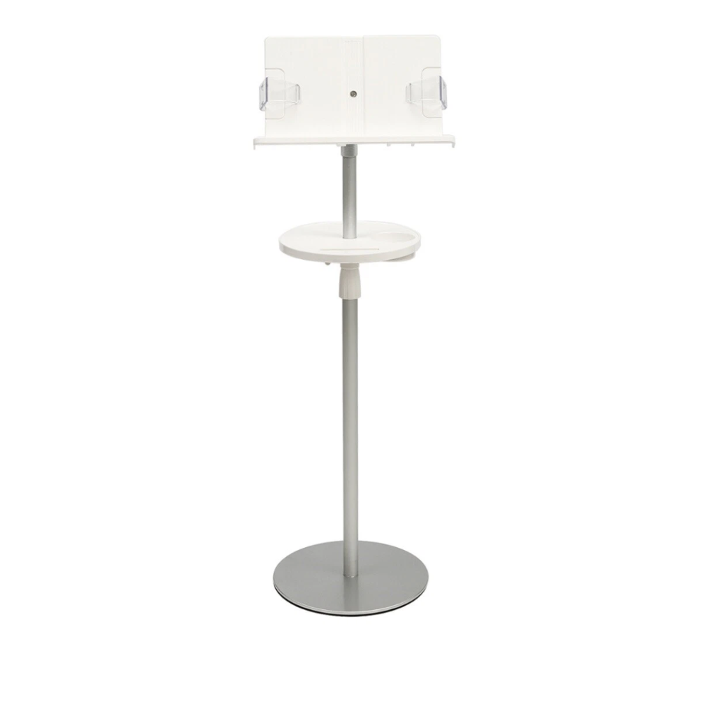 Floor Book Stand for Reading Book Holder Metal Support Adjustable Height & Panel