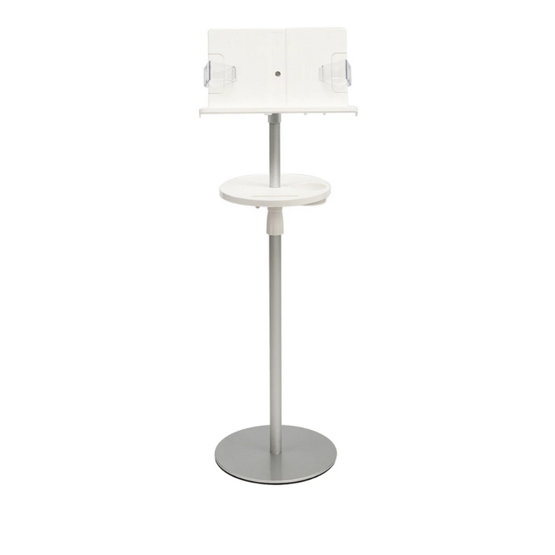 Floor Book Stand for Reading Book Holder Metal Support Adjustable Height & Panel