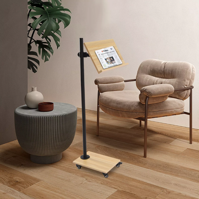 Book Holder Floor Stand for Reading Book Stand Adjustable Height 15.4x11in