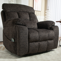 LuxQuad Lay Flat Lift Chair, 25.5 Inch Wide Seat, The First 4 Motors Lift Chair, Dark Grey (FREE 2 Years Warranty).