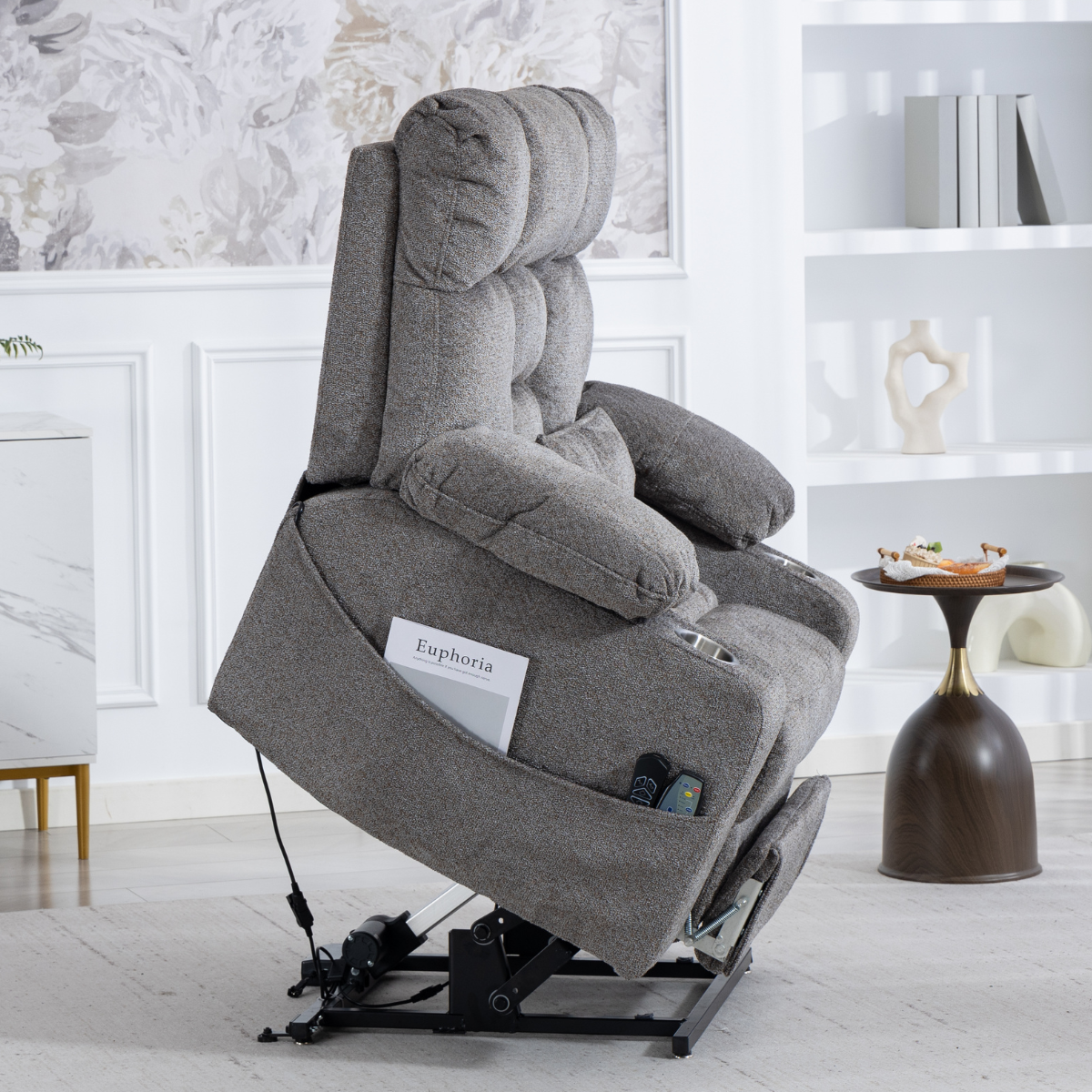 Atlas Lift Chair - 500 Lbs Big & Tall Dual Motors with Foot Rest Extension.