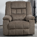 LuxQuad Lay Flat Lift Chair, 25.5 Inch Wide Seat, The First 4 Motors Lift Chair, Grey-Brown (FREE 2 Years Warranty).