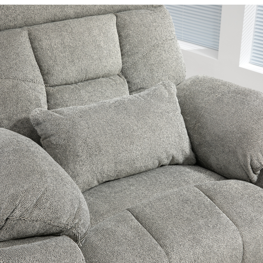 Castle 2.0 Lay flat Lift Chair, 26 Inch Extra Wide Seat, Gray