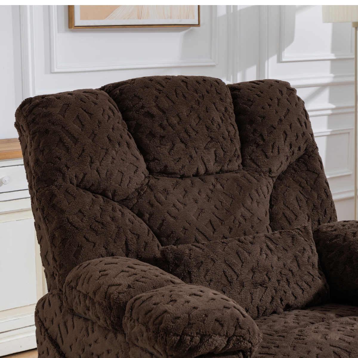AirCell Massage Lift Chair – 28 Inch Wide Seat, 500-LBS Capacity with Extended Footrest