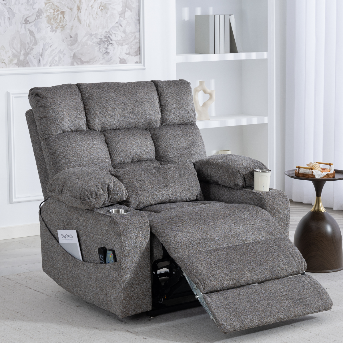 Atlas Lift Chair - 500 Lbs Big & Tall Dual Motors with Foot Rest Extension.