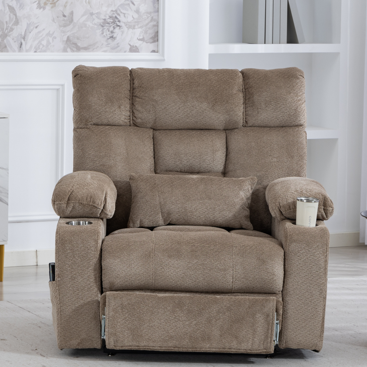 Atlas Lift Chair - 500 Lbs Big & Tall Dual Motors with Foot Rest Extension.