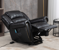 Atlas Faux Leather Lift Chair - Black (FREE 2 Years Warranty and Neck Massager)