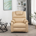 SleepingTitan Lift Chair for Elderly, Extra Wide with Dual Motor, 180° Lay Flat Recliner, Heat and Massage, Beige ‪(FREE 2 Years CPS Warranty)