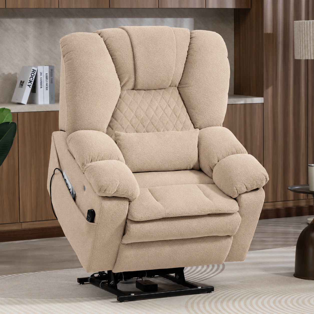 Novara Lift Chair - Air Cell Massage - 400 Lbs Capacity