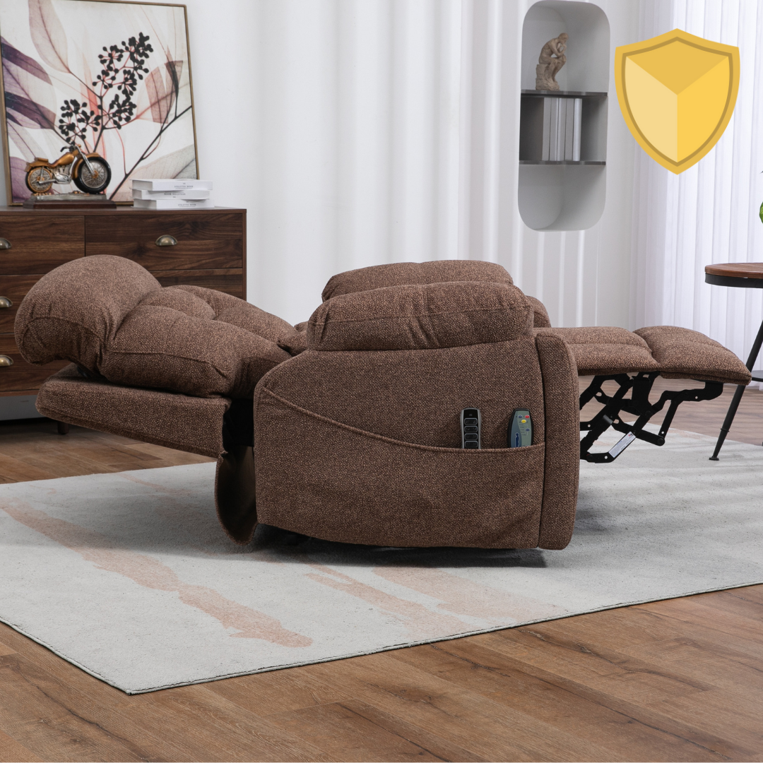 LuxQuad 4-motor lift chair brown