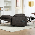 LuxQuad Lay Flat Lift Chair, 25.5 Inch Wide Seat, The First 4 Motors Lift Chair, Dark Grey (FREE 2 Years Warranty).