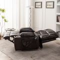 Bulkyriser 2.0 Lay Flat Lift Chair, 25.6 Inch Wide Seat 73.2 Inch Length, With Back Up Battery, Dark Brown (FREE 2 YEARS WARRANTY)