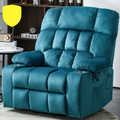 BulkyRiser Lift Chair for Big, 25 Inch Wide Seat with Heat and Massage, with Cup Holder, Teal ‪(FREE 2 Years Warranty)