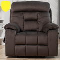 Castle Extra Wide Lift Chair for Elderly, 26 Inch Wide Seat with Heat and Massage, Hidden Cup Holder, Coffee ‪(FREE 2 Years Warranty)