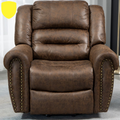 Atlas Faux Leather Lift Chair - Brown ‪(FREE 2 Years CPS Warranty)