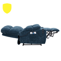 NestingCloud Lift Chair for Elderly with Dual Motor, 180° Lay Flat Recliner, Heat and Massage, Blue ‪(FREE 2 Years CPS Warranty)