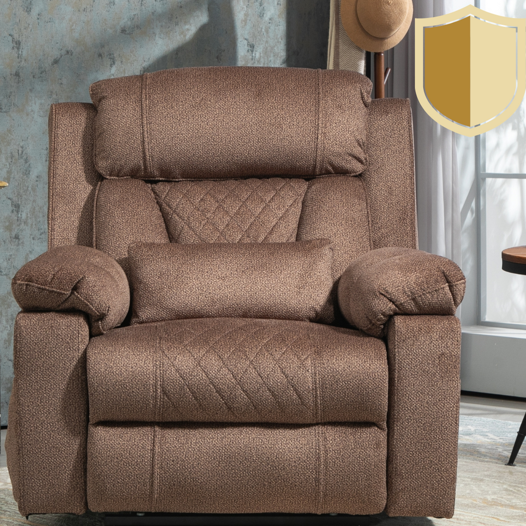 NestingCloud Lift Chair with Dual Motor, 180° Lay Flat Recliner, Heat and Massage, Blue ‪(FREE 2 Years CPS Warranty)